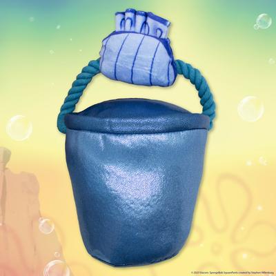 Show full view: SpongeBob Chum Squeaky Plush Bucket Dog Toy, Grey slide 4 of 7