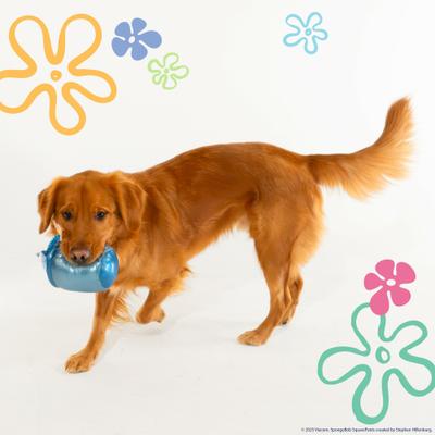 Show full view: SpongeBob Chum Squeaky Plush Bucket Dog Toy, Grey slide 3 of 7