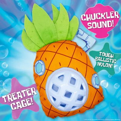 Show full view: SpongeBob Pineapple Tough Treat Dispenser Dog Toy, Orange slide 2 of 7