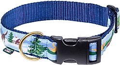 L.L.Bean Maine Novelty Dog Collar, Blue, Large