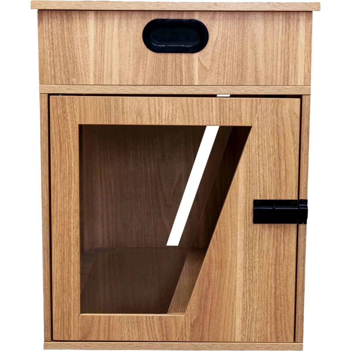 INSTACHEW Penny Furniture Style Dog Crate, Oak, 24-inch