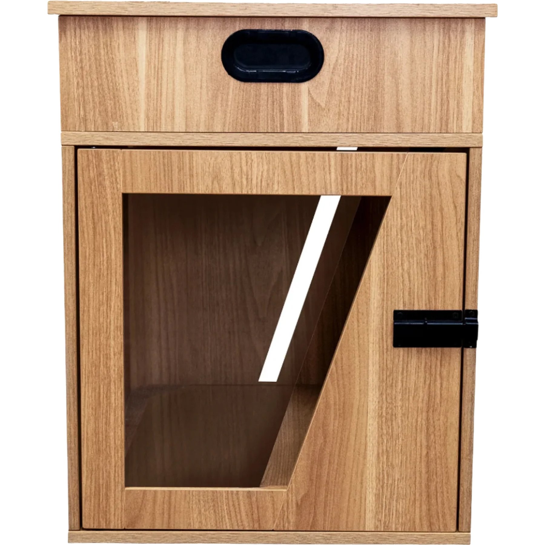 INSTACHEW Penny Furniture Style Dog Crate, Oak, 24-inch