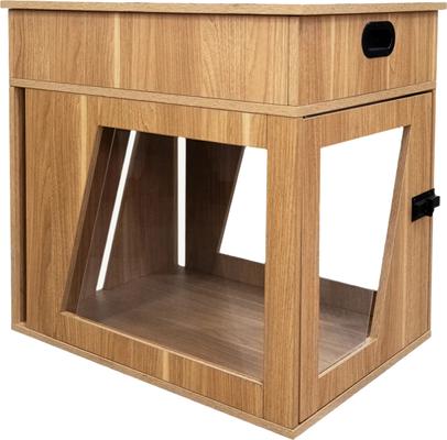 Show full view: INSTACHEW Penny Furniture Style Dog Crate, Oak, 24-inch slide 3 of 6