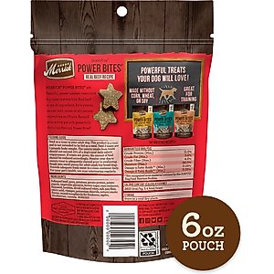 Merrick Power Bites Real Texas Beef Recipe Grain-Free Soft & Chewy Dog Treats, 6-oz bag