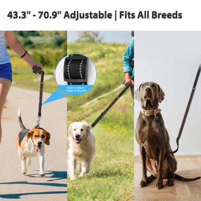 Show full view: MEGAPAWS Adjustable USB-Rechargeable Dog Leash, Red slide 7 of 11