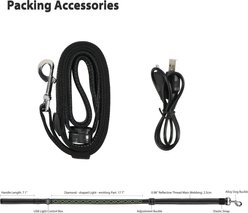 MEGAPAWS Adjustable USB-Rechargeable Dog Leash, Green slide 2 of 9