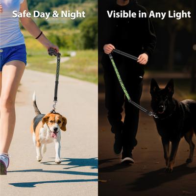 Show full view: MEGAPAWS Adjustable USB-Rechargeable Dog Leash, Green slide 3 of 12