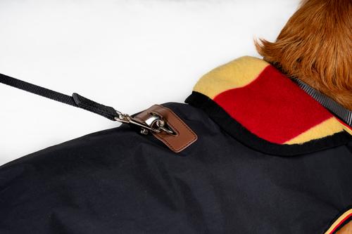 Show full view: Horseware Ireland Newmarket Striped Waterproof Dog Coat, Witney Gold, X-Large slide 7 of 7