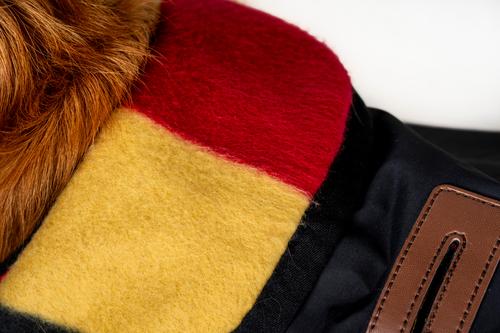 Show full view: Horseware Ireland Newmarket Striped Waterproof Dog Coat, Witney Gold, X-Large slide 6 of 7