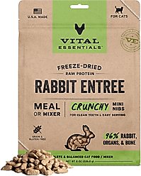 Vital Essentials Freeze-Dried Raw Rabbit Entree & Mixer Cat Food Crunchy Nibs, 8-oz bag slide 1 of 9