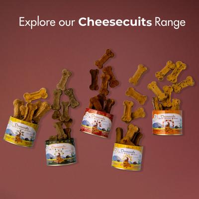 Show full view: Pawfect All Natural Grain-Free Cheese Biscuits with Apple, Cinnamon & Eggs Crunchy Dog Training Treats, 3.53-oz tin slide 7 of 9