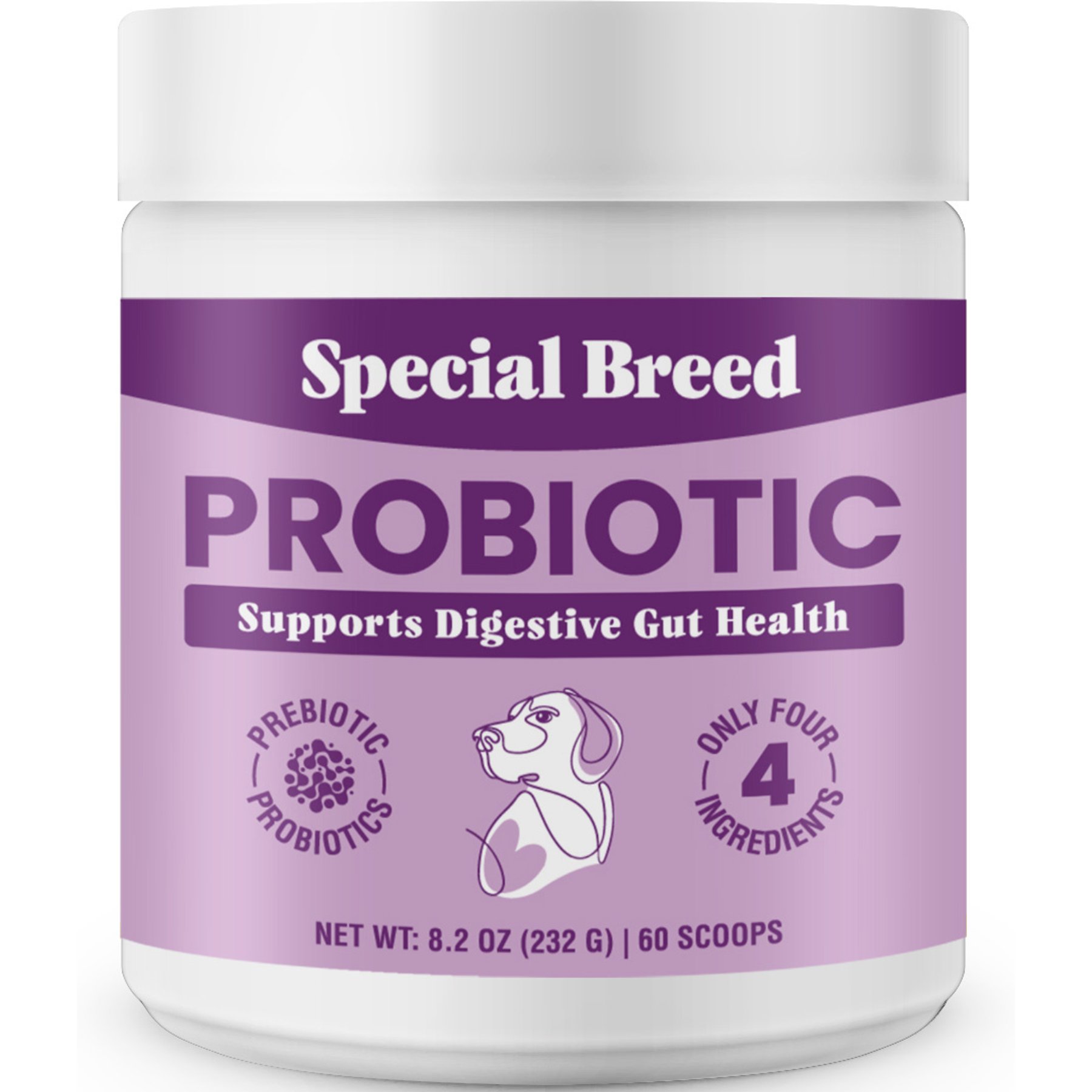 Special Breed Probiotic Powder Digestive Supplement for Dogs, 8.2-fl oz bottle
