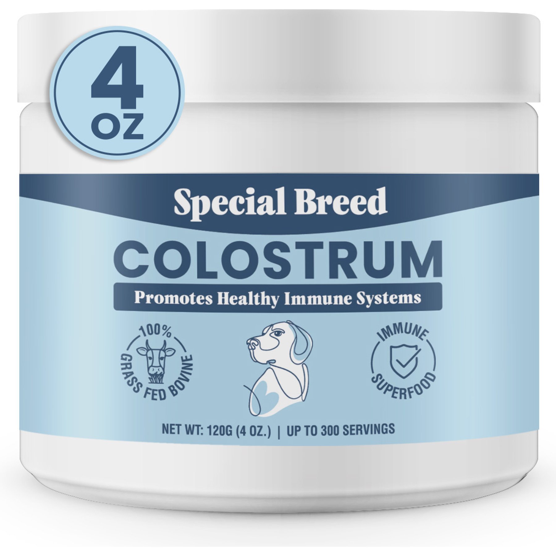 Special Breed Bovine Colostrum Powder Immune Supplement for Dogs & Cats, 4-fl oz bottle
