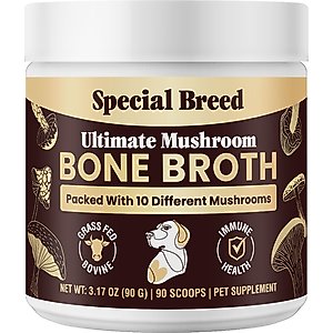 Special Breed Bone Broth Beef & Mushroom Flavored Supplement for Dogs & Cats, 3.17-oz