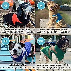 Gooby Zip-Up Sherpa Dog Vest, Forest Green, Large: 22.75-in chest slide 2 of 4