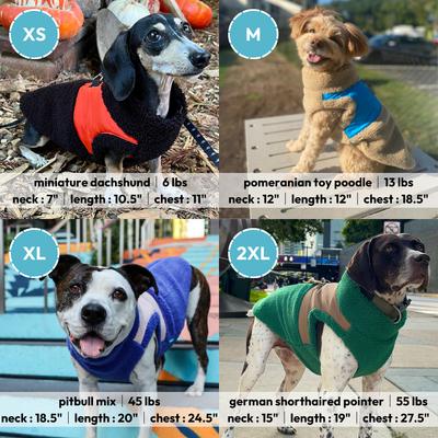 Show full view: Gooby Zip-Up Sherpa Dog Vest, Purple, X-Large: 26.25-in chest slide 4 of 4