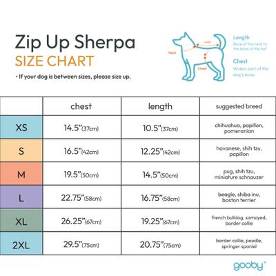 Show full view: Gooby Zip-Up Sherpa Dog Vest, Purple, X-Large: 26.25-in chest slide 3 of 4