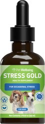 Pet Wellbeing Stress Gold Calming Supplement for Dogs, 2-oz
