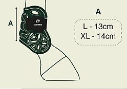 Gatusos by ThinLine UltraLight Air Fetlock Horse Boot, Black, Large slide 2 of 4