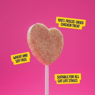 Show full view: Bonkers Purr Pops Grain-Free Chicky Licks Freeze-Dried Cat Treats, 4 count slide 7 of 11