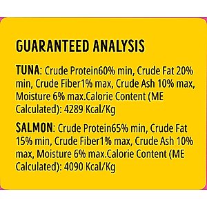 Bonkers Purr Pops Lip Smackin' Grain-Free Salmon & Tuna Freeze-Dried Cat Treats, 25.2-gal bag, 18 count