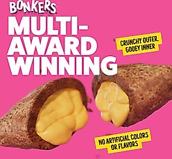 Bonkers Bites Paw Lickin Grain-Free Chicken Crunchy Cat Treats, 30-oz tub slide 2 of 9