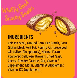 Bonkers Cat Pillows Paw Lickin' Chicken Flavored Crunchy Cat Treats, 6.3-oz bag, 1 count