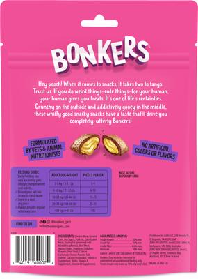 Show full view: Bonkers Dog Bites Beef Lovers Flavored Crunchy Dog Treats, 5.3-oz bag, 1 count slide 3 of 12