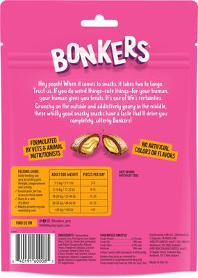 Show full view: Bonkers Dog Bites Chicken Chomps Flavored Crunchy Dog Treats, 5.3-oz bag, 1 count slide 3 of 12