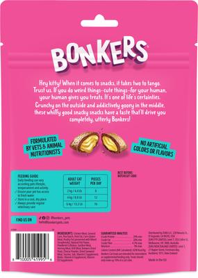 Show full view: Bonkers Cat Pillows Seafood & Eat It! Flavored Crunchy Cat Treats, 6.3-oz bag, 1 count slide 3 of 12
