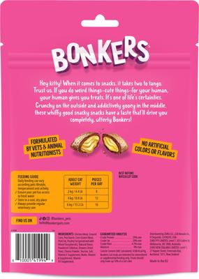 Show full view: Bonkers Cat Pillows Paw Lickin' Chicken Flavored Crunchy Cat Treats, 6.3-oz bag, 1 count slide 3 of 12