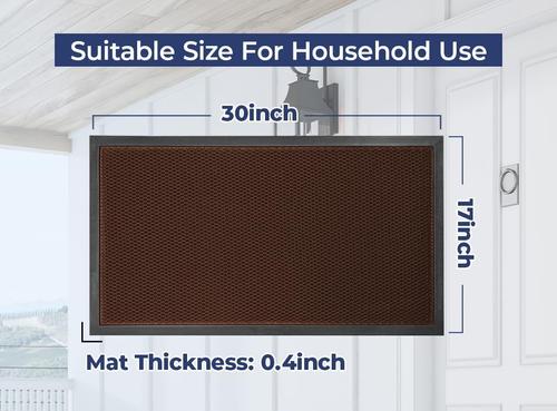 Show full view: Muddy Mat Mesh Quick-Dry Dog Door Mat, Brown, 23 x 35-in slide 2 of 7