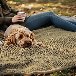Muddy Mat Chenille Dog Blanket & Furniture Protector, Beige, 48 x 56-in slide 2 of 7