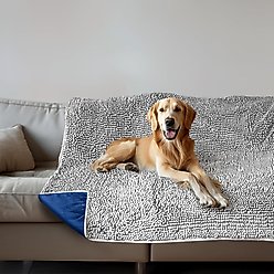 Muddy Mat Chenille Dog Blanket & Furniture Protector, Grey, 52 x 72-in