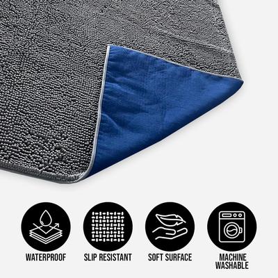 Show full view: Muddy Mat Chenille Dog Blanket & Furniture Protector, Grey, 30 x 70-in slide 2 of 7