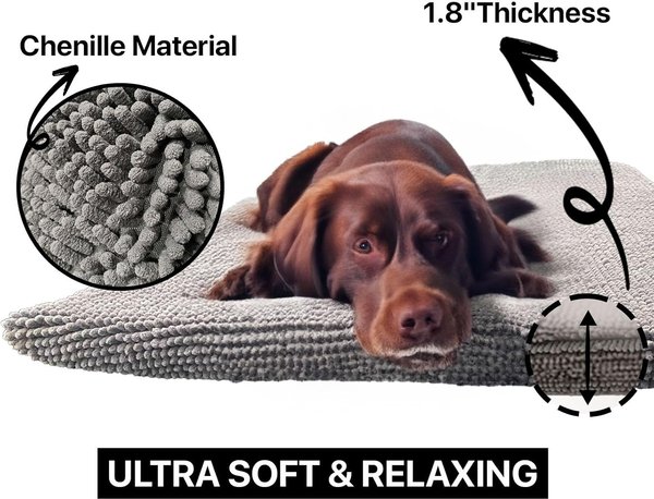 Show full view: Muddy Mat Dog Crate Mat, Grey, 42-in slide 3 of 7