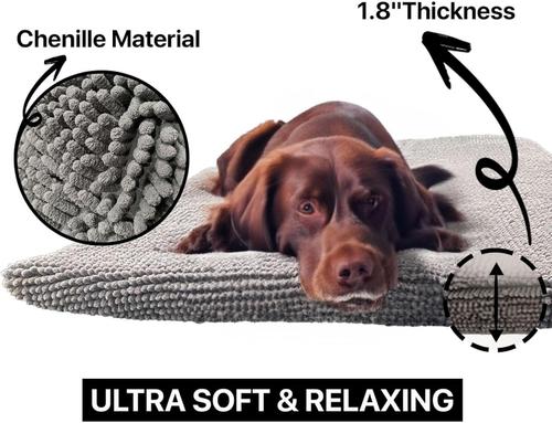 Show full view: Muddy Mat Dog Crate Mat, Grey, 36-in slide 3 of 7