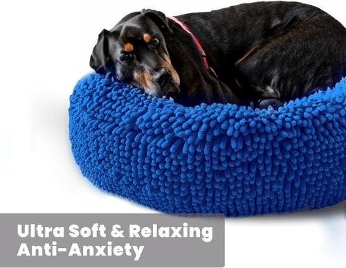 Show full view: Muddy Mat Cloud K-9 Dog Bed with Removable Cover, Navy Blue, Medium slide 7 of 8