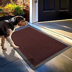 Muddy Mat Mesh Quick-Dry Dog Door Mat, Red, 23 x 35-in
