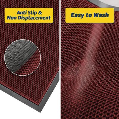 Show full view: Muddy Mat Mesh Quick-Dry Dog Door Mat, Red, 23 x 35-in slide 5 of 7