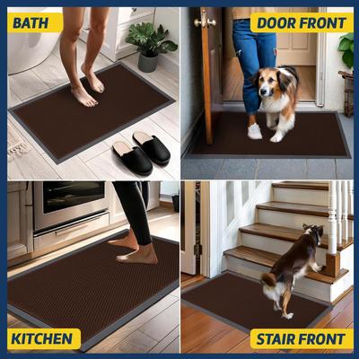 Show full view: Muddy Mat Mesh Quick-Dry Dog Door Mat, Brown, 23 x 35-in slide 6 of 7