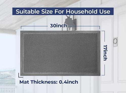 Show full view: Muddy Mat Mesh Quick-Dry Dog Door Mat, Grey, 23 x 35-in slide 2 of 7