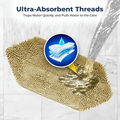 Show full view: Muddy Mat Doggy Dryer Highly Absorbent Microfiber Quick Drying Dog Towel, Beige, 15 x 38-in slide 4 of 7