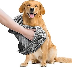 Muddy Mat Doggy Dryer Highly Absorbent Microfiber Quick Drying Dog Towel, Grey, 15 x 38-in