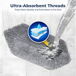 Muddy Mat Doggy Dryer Highly Absorbent Microfiber Quick Drying Dog Towel, Grey, 19 x 46-in