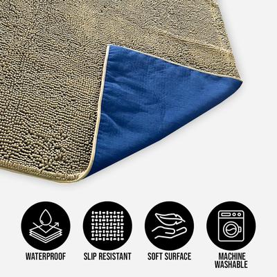 Show full view: Muddy Mat Chenille Dog Blanket & Furniture Protector, Beige, 48 x 56-in slide 3 of 8