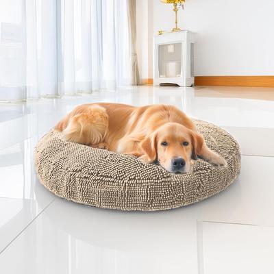 MUDDY MAT Cloud K-9 Dog Bed with Removable Cover, Beige, Large