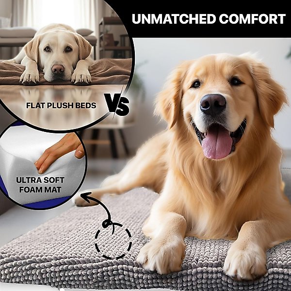 Show full view: Muddy Mat Dog Crate Mat, Grey, 42-in slide 6 of 7