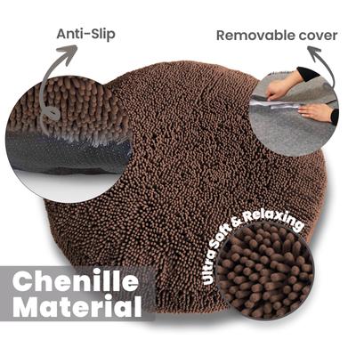 Show full view: Muddy Mat Cloud K-9 Dog Bed with Removable Cover, Chocolate Brown, Small slide 4 of 7
