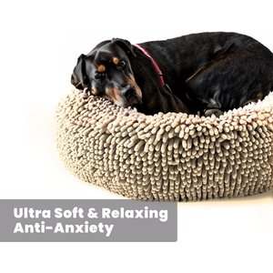 Muddy Mat Cloud K-9 Dog Bed with Removable Cover, Beige, Large